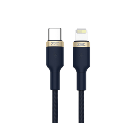สายชาร์จเร็วไนลอนถัก ZTEC รุ่น ZL411 USB-C to Ligh...